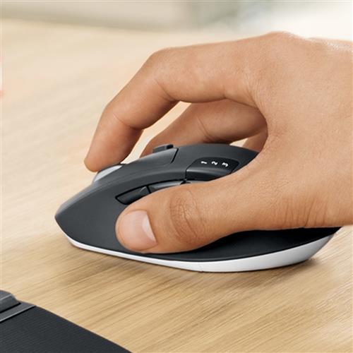 Logitech 920-008221 tastiera Mouse incluso Universale RF senza fili + Bluetooth QWERTZ Tedesco Nero