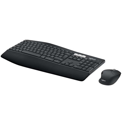 Logitech 920-008221 tastiera Mouse incluso Universale RF senza fili + Bluetooth QWERTZ Tedesco Nero
