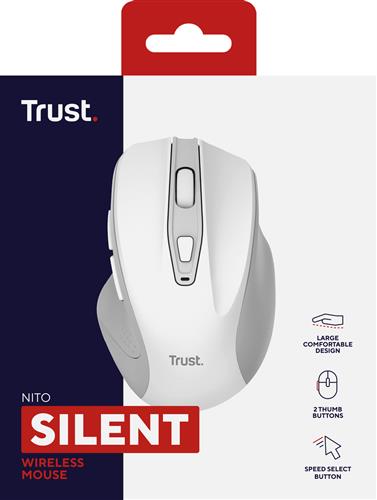 NITO SILENT WIRELESS MOUSE - WHITE