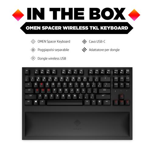 HP OMEN Spacer Wireless TKL Keyboard