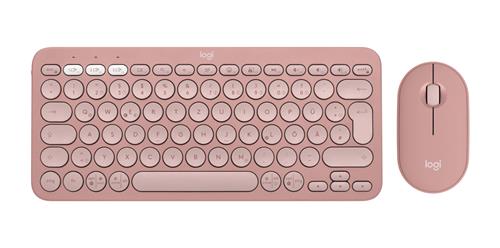 Logitech 920-012205 tastiera Mouse incluso Universale RF senza fili + Bluetooth QWERTZ Tedesco Rosa