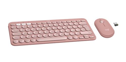 Logitech 920-012241 tastiera Mouse incluso Universale RF senza fili + Bluetooth QWERTY US International Rosa