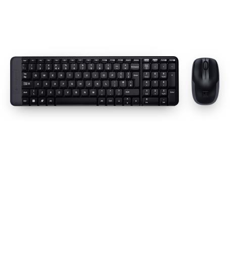 Logitech Wireless Combo MK220 tastiera Mouse incluso Ufficio USB Spagnolo Nero