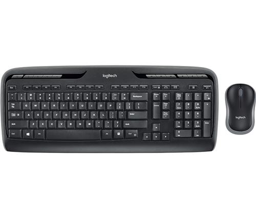 Logitech Wireless Combo MK330 tastiera Mouse incluso Casa USB QWERTY Inglese UK Nero