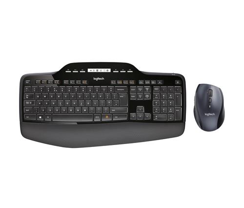 Logitech 920-002421 tastiera Mouse incluso Universale RF Wireless AZERTY Belga Nero