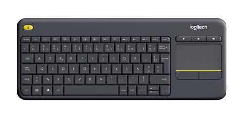 WIRELESS TOUCH KEYBOARD K400 PLUS - DARK - FRA