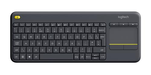 WIRELESS TOUCH KEYBOARD K400 PLUS BLACK (CZECH)