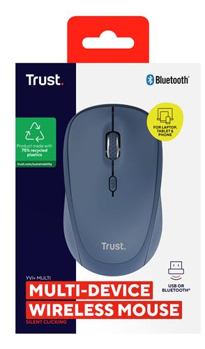 YVI+ MULTI-DEVICE WIRELESS MOUSE BLUE