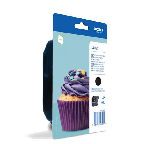 CARTUCCIA NERO LC-123BKBP 600 PAGINE BLISTER