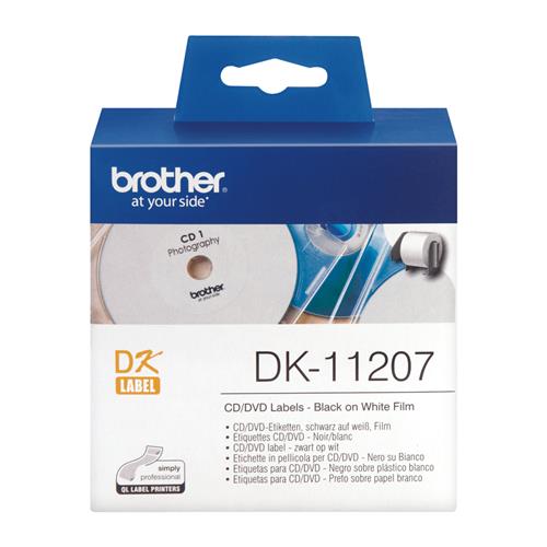 DK SINGLE LABLE ROLLS F/ QL-500/550 CD/DVD LABELS