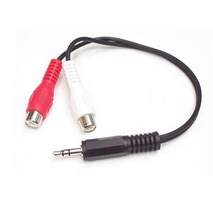 StarTech.com MUMFRCA cavo audio 0,15 m 3.5mm 2 x RCA Nero