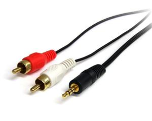 StarTech.com 0.92m, 3.5mm/2xRCA, M/M cavo audio 0,92 m Nero