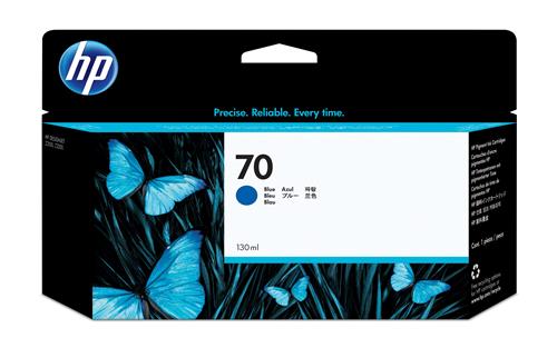HP 70 130 ML BLUE INK FOR DESIGNJET Z2100 Z3100