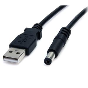 StarTech.com USB2TYPEM2M cavo di alimentazione Nero Barrel type M