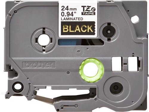 NASTRO LAMINATO 24MM 8M ORO SU NERO