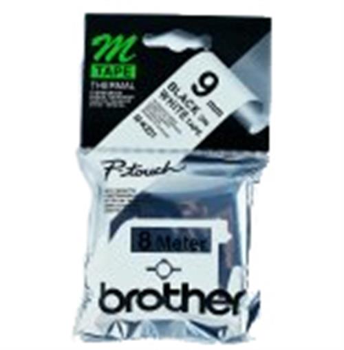 NASTRO TIPO M 9MM NERO/BIANCO .