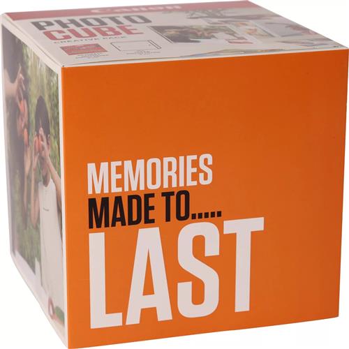 PP-201 5X5 PHOTO CUBE CREATIVE PACK WHITE ORANGE (40SHEETS) + A