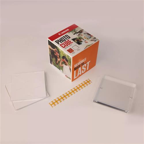 PP-201 5X5 PHOTO CUBE CREATIVE PACK WHITE ORANGE (40SHEETS) + A