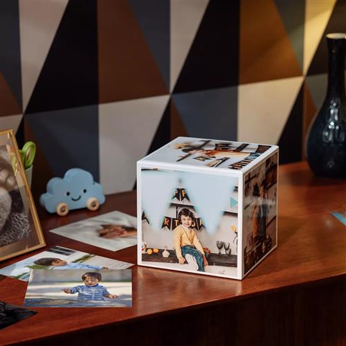 PP-201 5X5 PHOTO CUBE CREATIVE PACK WHITE PINK (40SHEETS) + ACR