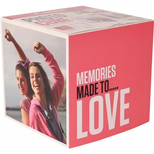PP-201 5X5 PHOTO CUBE CREATIVE PACK WHITE PINK (40SHEETS) + ACR
