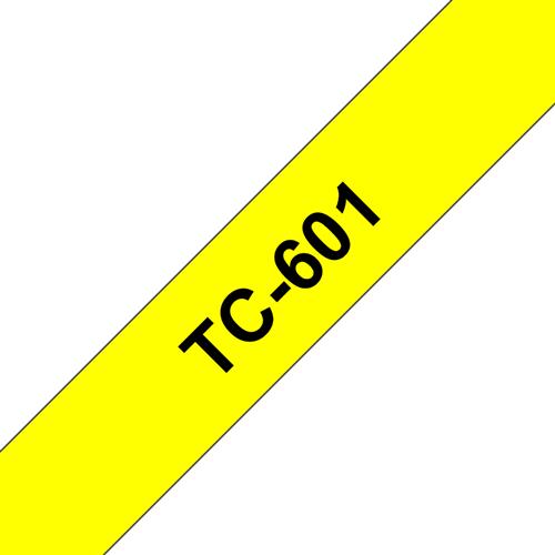 PTOUCH 12MM YELLOW BLACK TC601