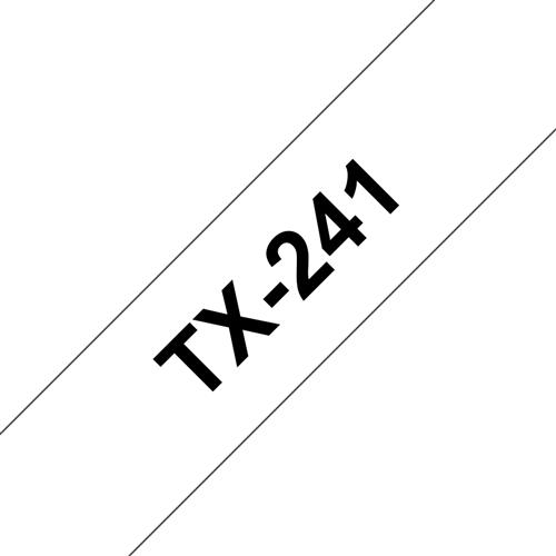 PTOUCH 18MM WHITE/BLACK TX241