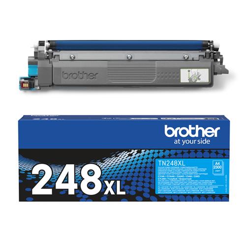 TN248XLC CYAN TONER CARTRIDGE. ISO YIELD 2.300 PAGES. (ORDER MU