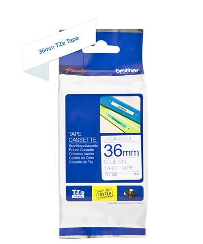 TZE-263 BLUE ON WHITE