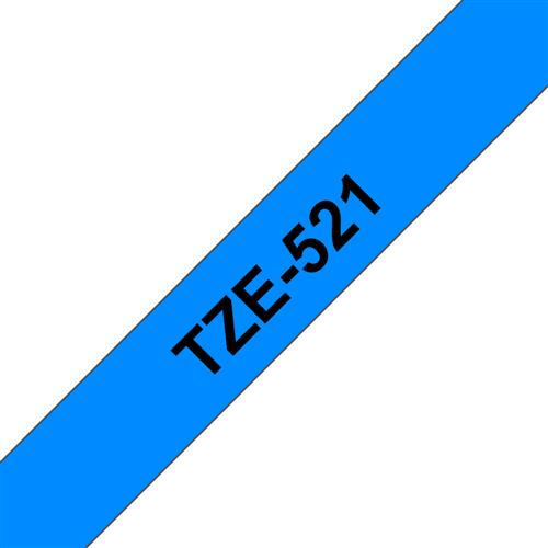 TZE-521 LAMINATED TAPE 9MM 8M BLACK ON BLUE