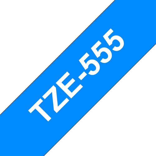 TZE-555 WHITE ON BLUE