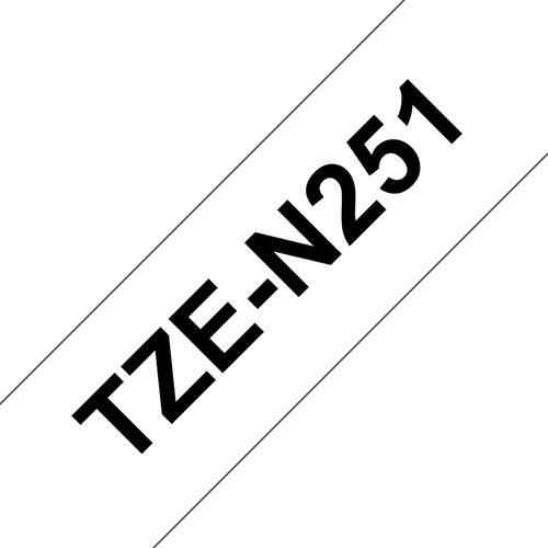 TZE-N251 NOT LAMINATED 8M BLK ON WHITE