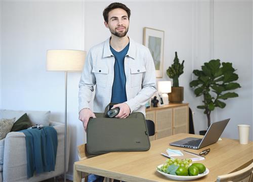 BOLOGNA BORSA LAPTOP E MOUSE SET -  VERDE