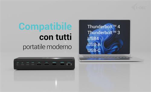 I-TEC UNIVERSAL 6X 4K LCD DOCK POWER DELIVERY 140W