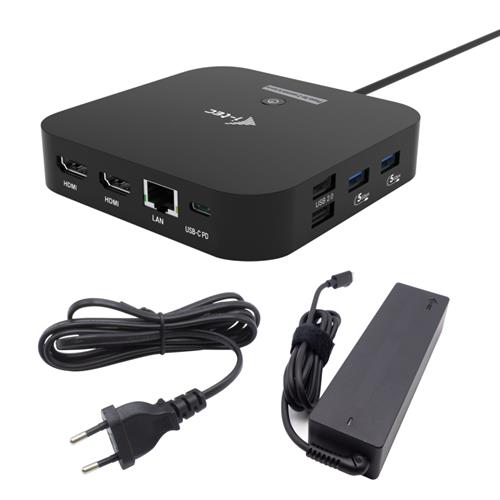 I-TEC USB-C 2X HDMI DOCK 100W PD 100W + I-TEC CHARGER 100W