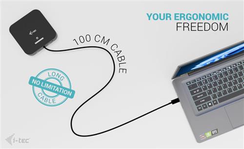 I-TEC USB-C 2X HDMI DOCK PD DUAL HDMI DOCK. STATION PD 100W