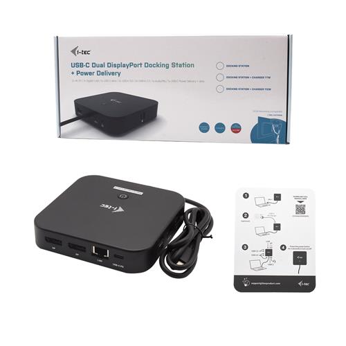 I-TEC USB-C 2XDP DOCK W/ PD100W I-TEC USB-C DUAL DISPLAY DOCK