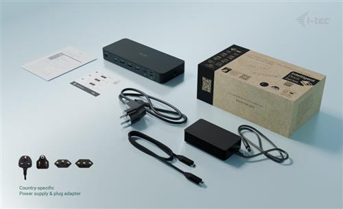 I-TEC USB-C INTELLIGENT TRIPLE DISPLAY DOCKING STATION POWER DE