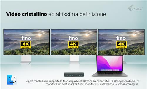 I-TEC USB-C INTELLIGENT TRIPLE DISPLAY DOCKING STATION POWER DE