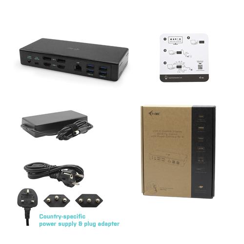 I-TEC USB-C QUATTRO DISPLAY DOCKING STATION WITH POWER DELIV