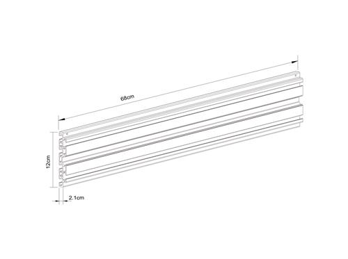 PRO SERIES PART - TRACK 68 CM BLACK