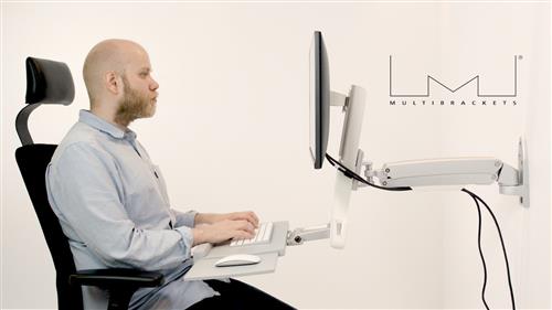 WALL SUPPORT FOR 3 JOINTS FOR MONITOR+KB+MOUSE