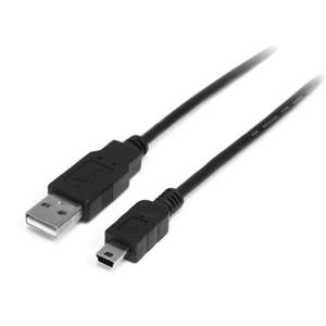 StarTech.com USB2HABM1M cavo USB USB A Mini-USB B Nero