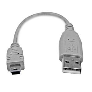 StarTech.com USB2HABM6IN cavo USB 0,152 m USB A Mini-USB B Grigio