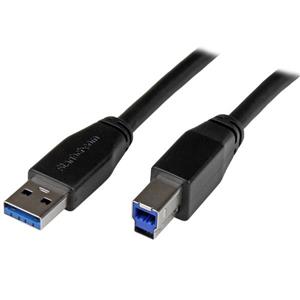 StarTech.com USB3SAB5M cavo USB USB 3.2 Gen 1 (3.1 Gen 1) USB A USB B Nero