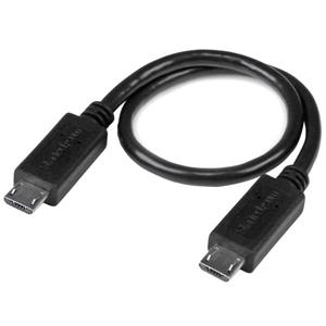 StarTech.com UUUSBOTG8IN cavo USB 0,203 m Micro-USB B Nero