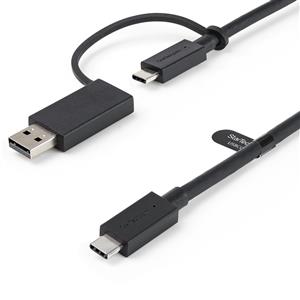 StarTech.com USBCCADP cavo USB USB 3.2 Gen 2 (3.1 Gen 2) USB C Nero