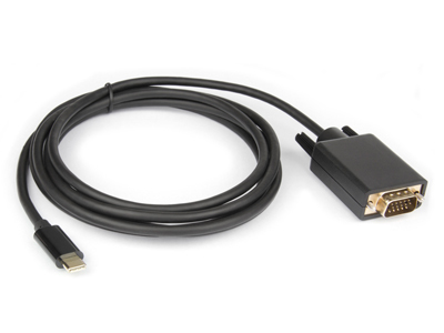 Hamlet XVAUC-VGA20 cavo e adattatore video 2 m USB tipo-C VGA (D-Sub) Nero