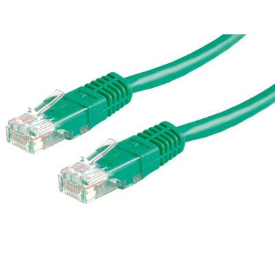 VALUE UTP Patch Cord Cat.6, green 3 m cavo di rete Verde U/UTP (UTP)