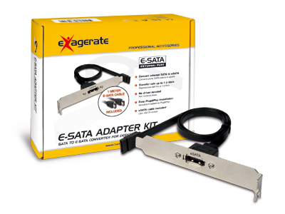 Hamlet Kit E-Sata convertitore porta Sata in porta eSATA esterna per computer Desktop