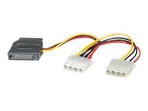 INTERNAL POWER SPLITTER CABLE 1 X SATA M / 2 X MOLEX M